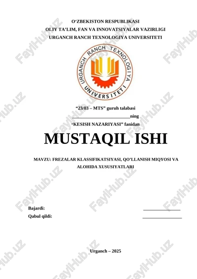kesish nazariyasi — DOCX