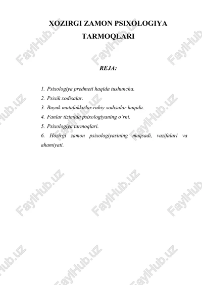 psixologiya kursi — DOC