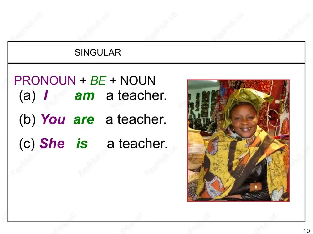 basic sentence patterns with be - Page 10