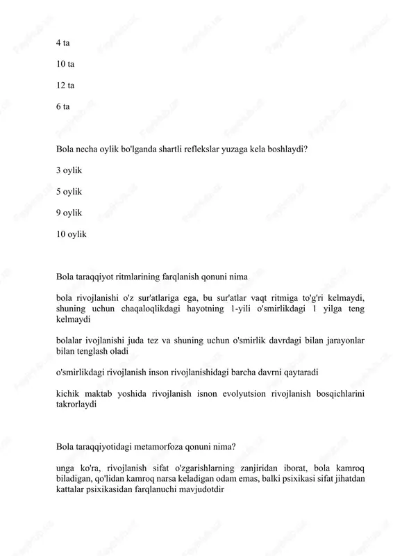 irik mavjudot muayyan jamiyatda yashovchi faoliyatning biror turi bilan shugʻullanuvchi, kishilar bilan normal til orqali munosabatga kirishuvchi ongli kishi ongli mavjudot barcha javoblar to'g'ri muayyan jamiyatda yashovchi faoliyatning biror turi bilan shugʻullanuvchi, kishilar bilan normal til orqali munosabatga kirishuvchi ongli individ psixologiyada qanday atama bilan ataladi? shaxs individ psixoz nevroz shaxs niam? muayyan jamiyatda yashovchi faoliyatning biror turi bilan shugʻullanuvchi, kishilar bilan normal til orqali munosabatga kirishuvchi ongli kishi biologik turga kiruvchi alohida tirik mavjudot ongli mavjudot barcha javoblar to'g'ri insonning shaxsiy psixologik xususiyatlarining betakror birikmasi psixologiyada qanday atama bilan ataladi? individuallik shaxs psixoz individ individuallik nima? insonning shaxsiy psixologik xususiyatlarining betakror birikmasi biologik turga kiruvchi alohida tirik mavjudot ongli mavjudot muayyan jamiyatda yashovchi faoliyatning biror turi bilan shugʻullanuvchi, kishilar bilan normal til orqali munosabatga kirishuvchi ongli kishi amerikalik psixolog u.djems qaysi asarida yosh davrining xususiyatlarini yoritib beradi? “o‘qituvchilar bilan psixologiya to‘g‘risida suhbat” "psixologiya" "psixologiyadan qisqacha izohli lugʻatda" "sotsial psixologiya" …