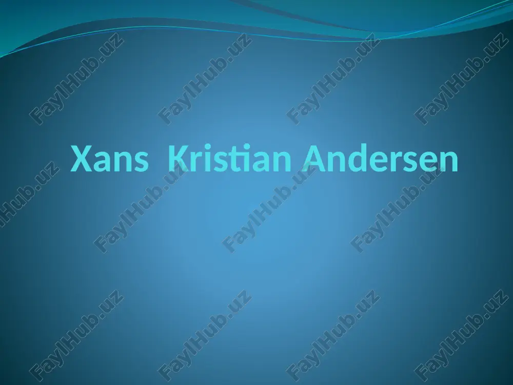xans kristian andersen — PPTX