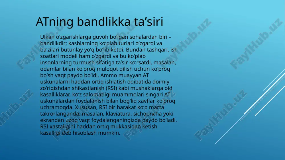 atning bandlikka taʼsiri — PPTX