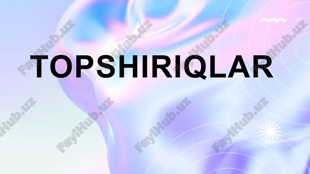 o'zgaruvchilarinformatika — PPTX