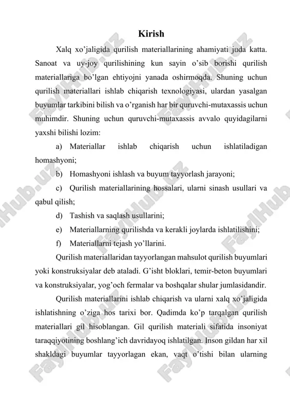 qurilish materiallari — DOCX