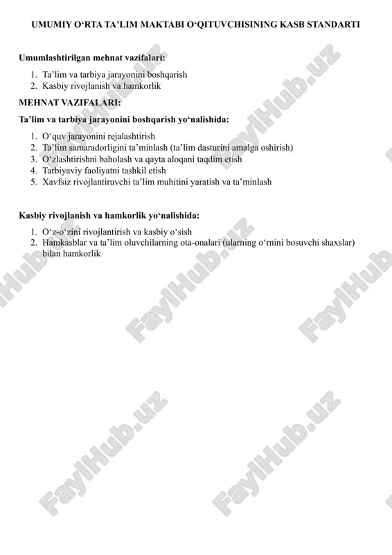 kasb standarti — PDF