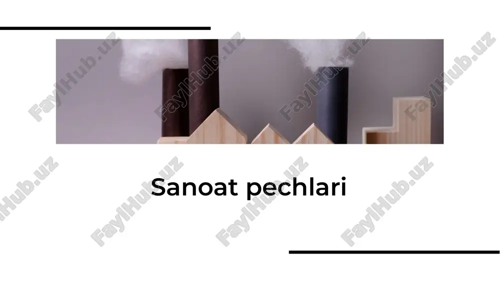 sanoat pechlari — PDF