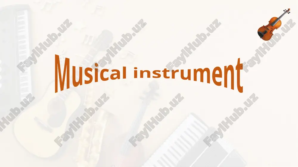 musical instrument — PPTX