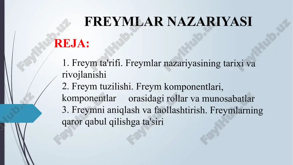 freymlar nazariyasi — PPTX