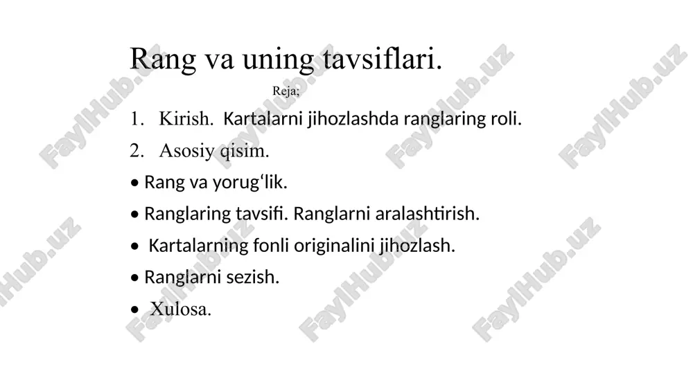 rangvaunin tavsiflari — PPTX