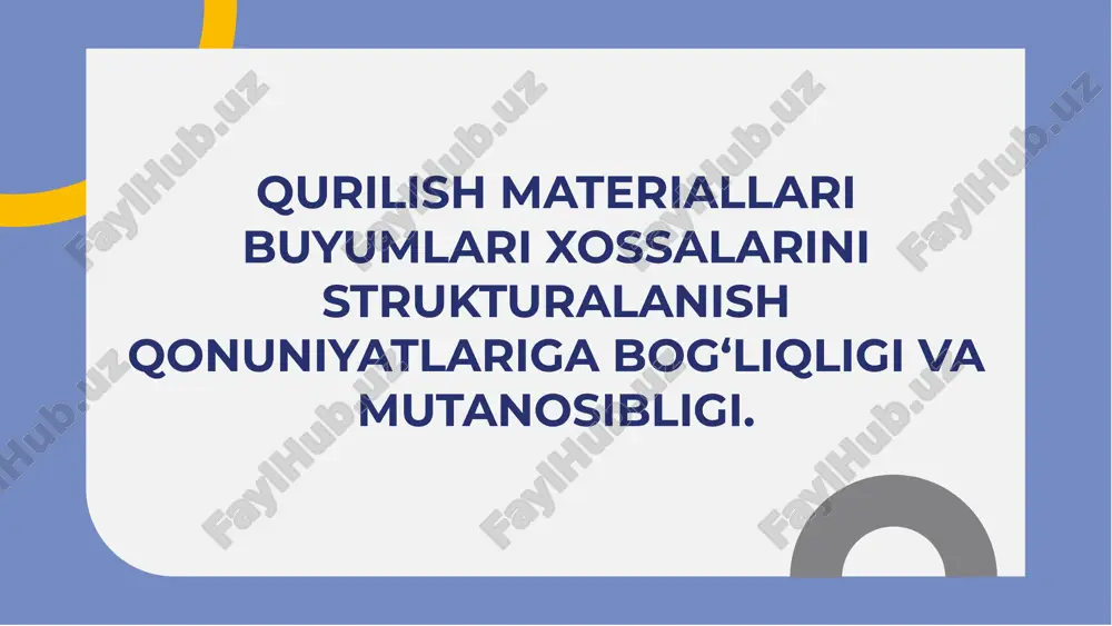 qurilish materiallari — PDF