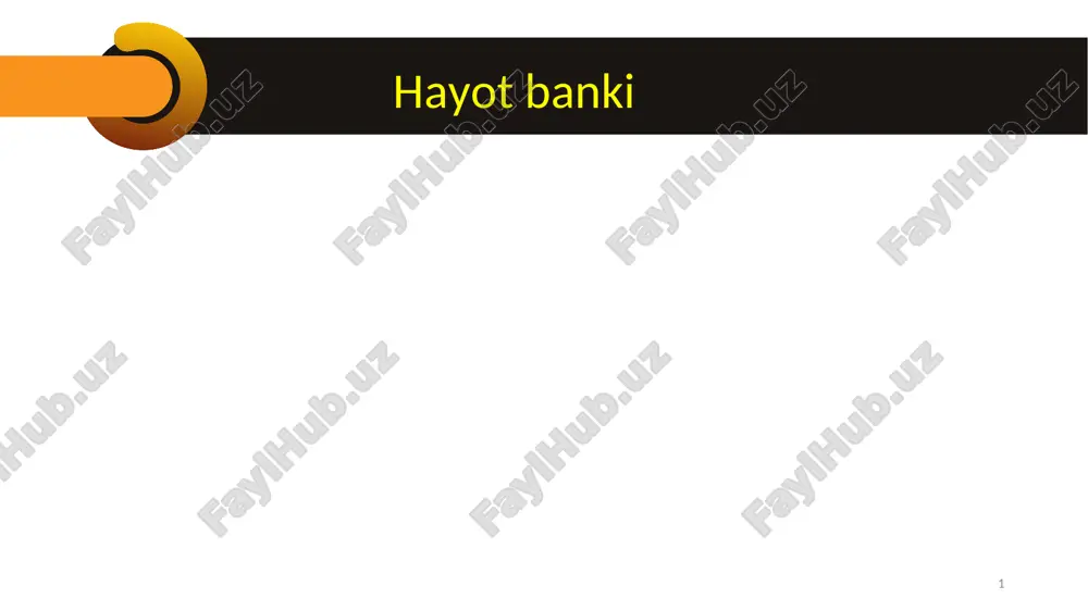hayot banki — PPT