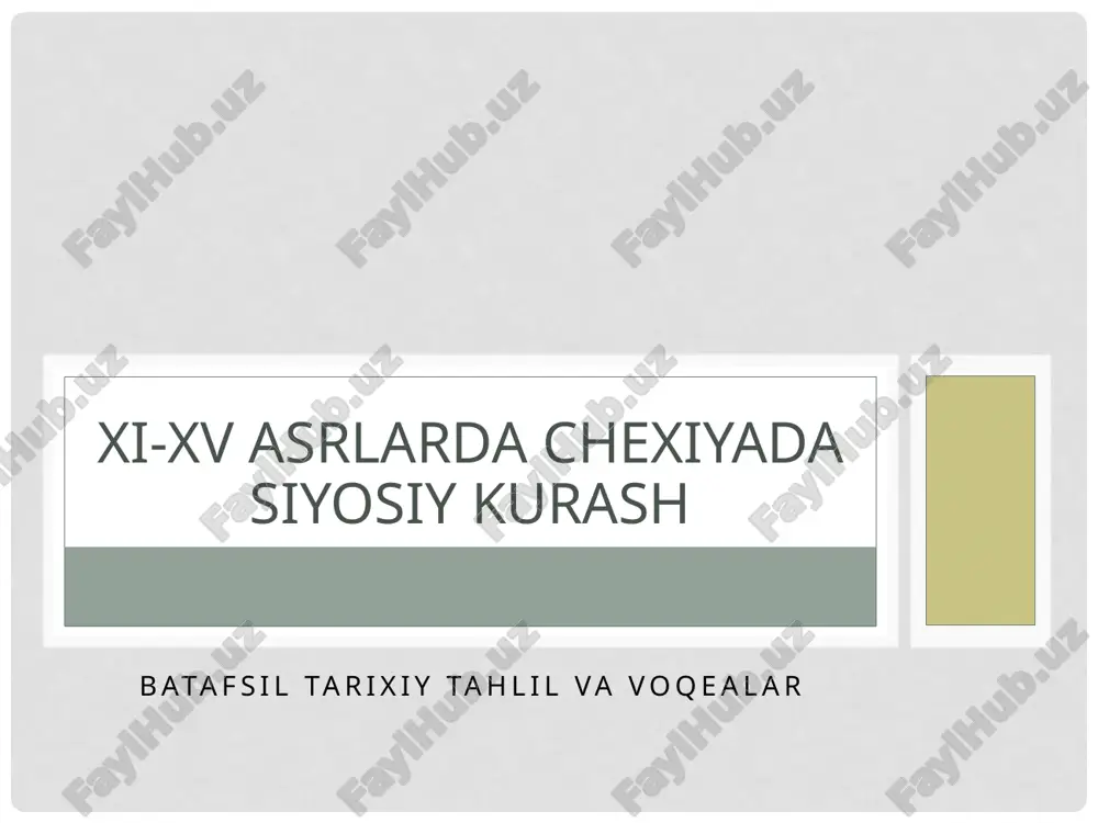 batafsil tarixiy tahlil va voqealar — PPTX