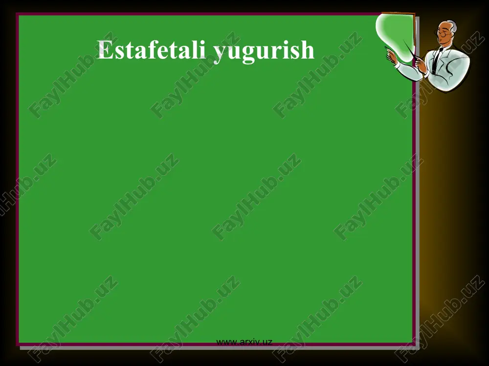 estafetali yugurish — PPT