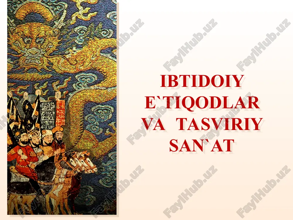 ibtidoiy jamoa davri sa`nati — PPT