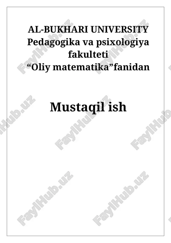 ikkinchi-tartibli determinantlar. determinantlarning asosiy xossalari. — DOC