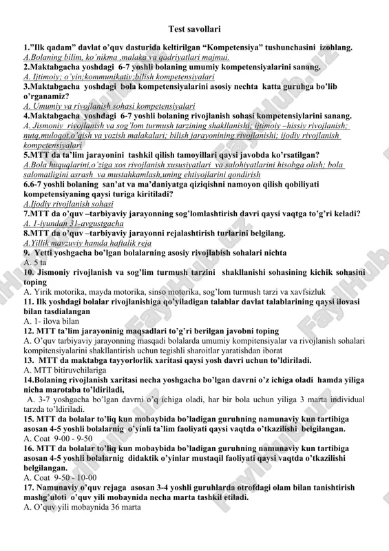 kompetensiya tushunchasi — DOC