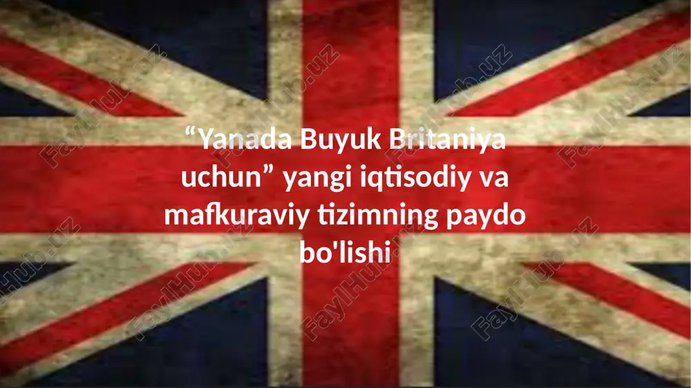 buyuk britaniya. xix-xx asr boshlari. — PPTX