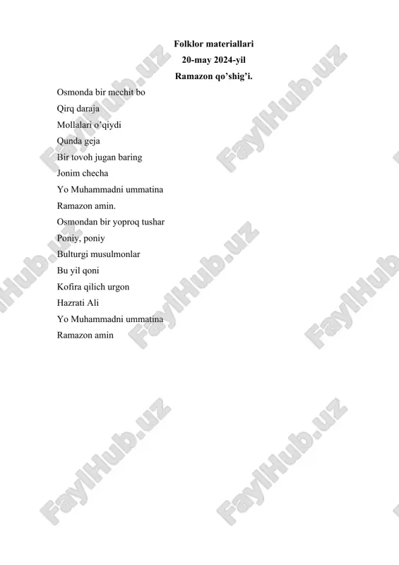 folklor materiallari — DOCX