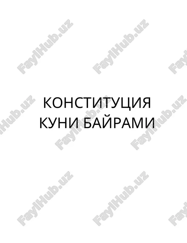 konstitutsiya kunini bayrami — DOC