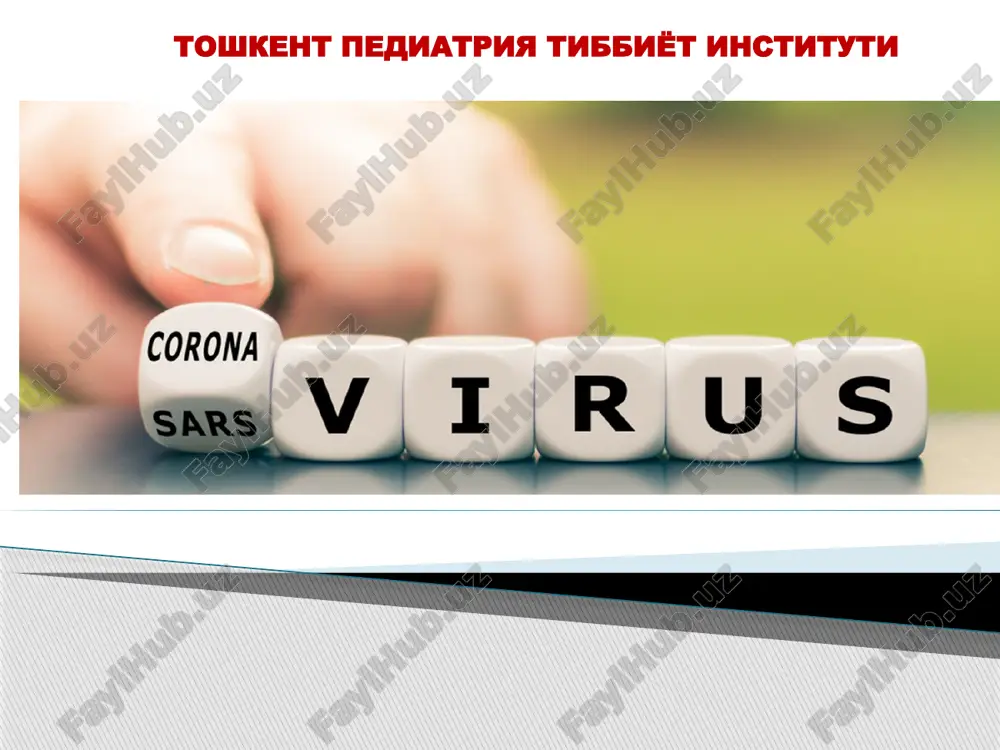 koronavirusli infektsiya — PPTX