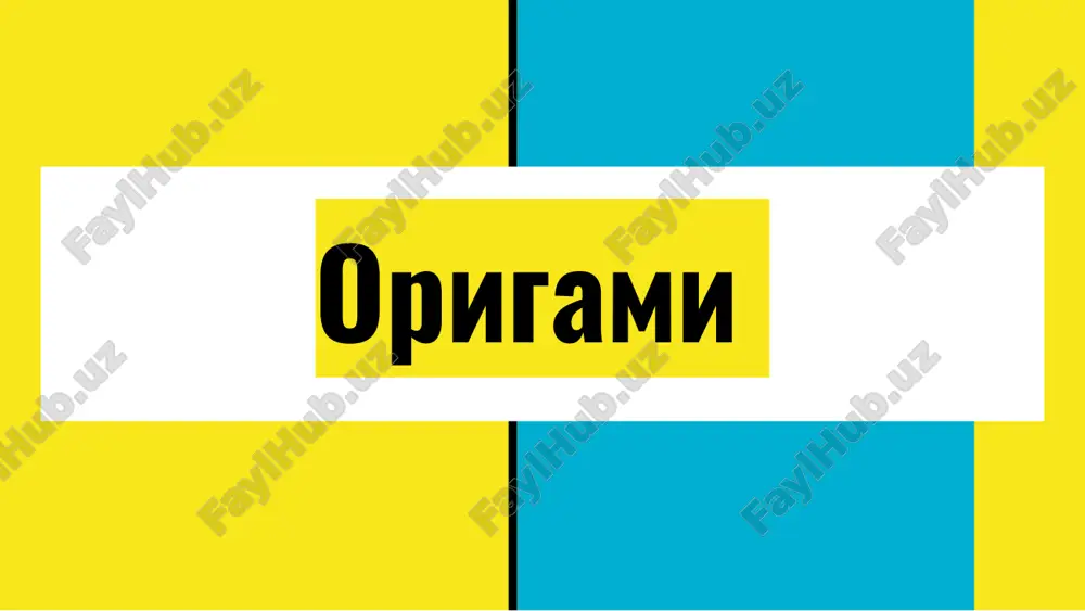 origami — PPTX