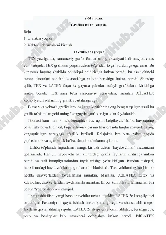 grafika bilan ishlash — DOC
