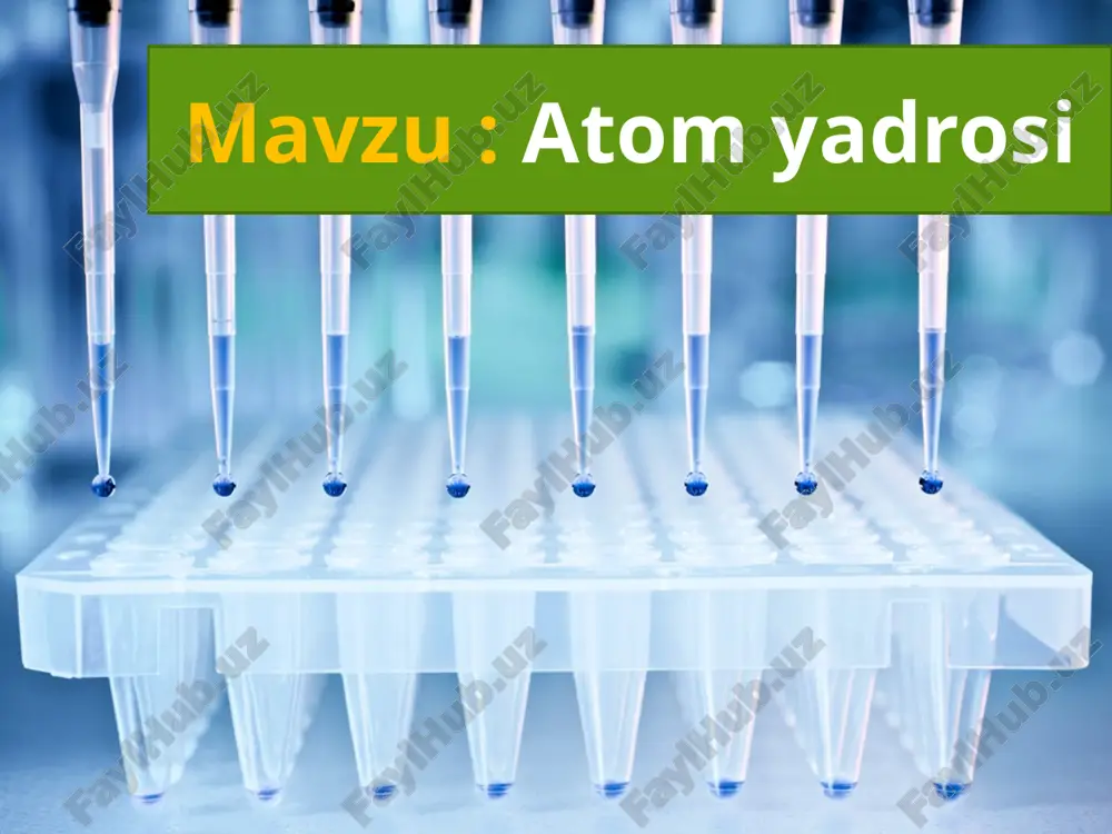 atom yadrosi — PPTX