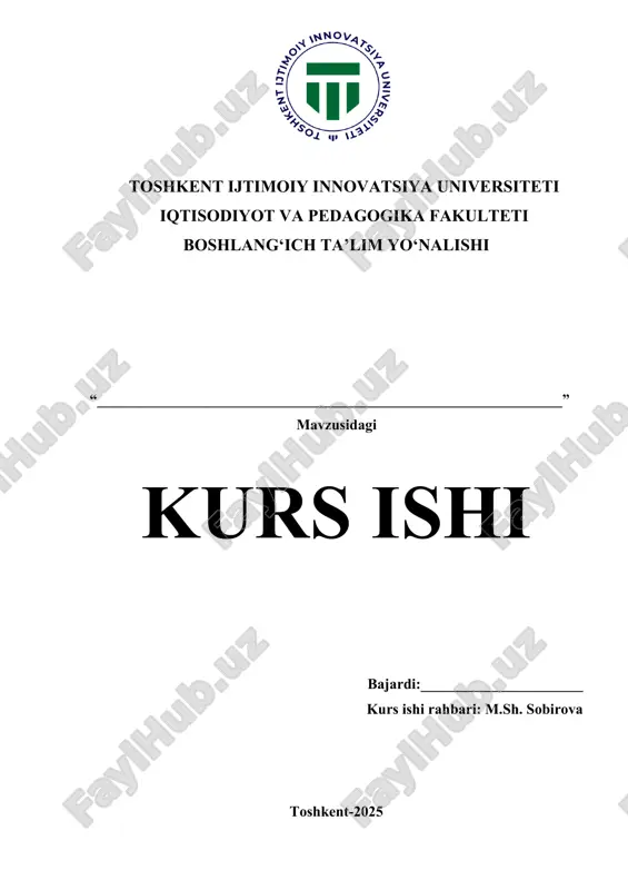 bolalarda sog'lom turmush tarzini rivojlantirish — DOCX
