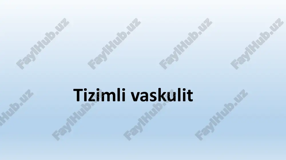 tizimli vaskulit — PDF
