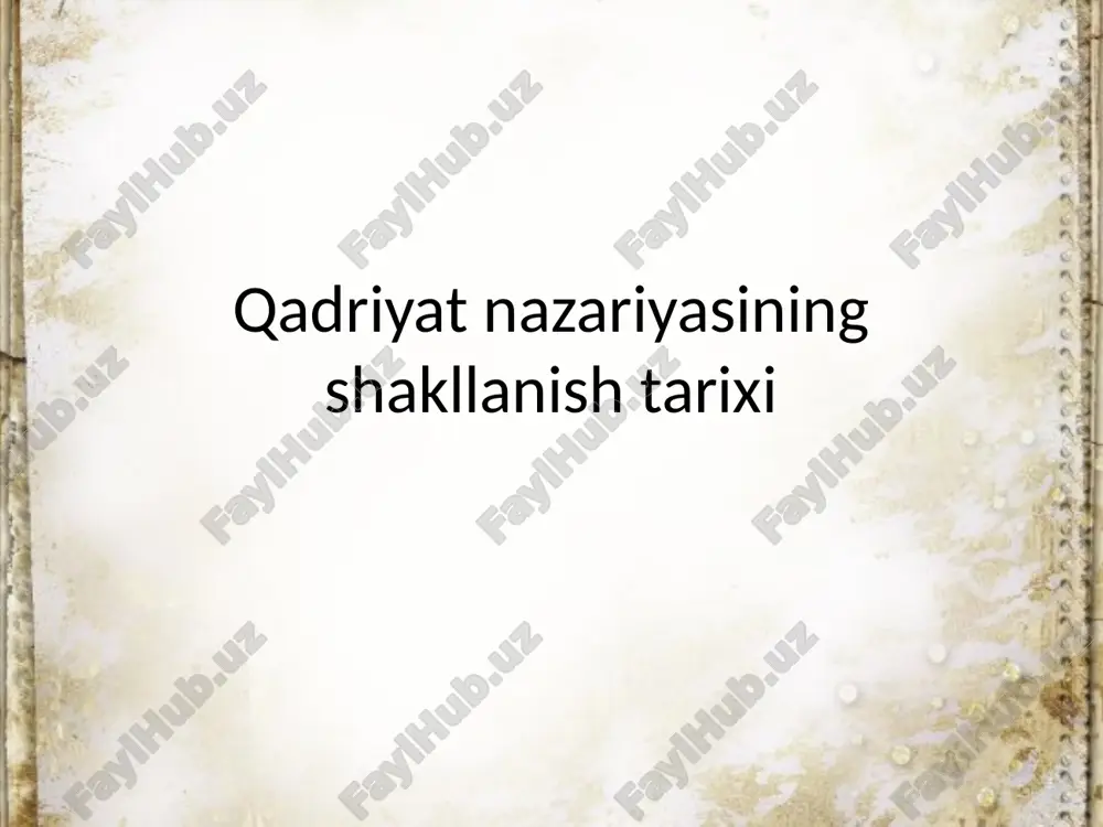 qadriyat nazariyasi — PPTX