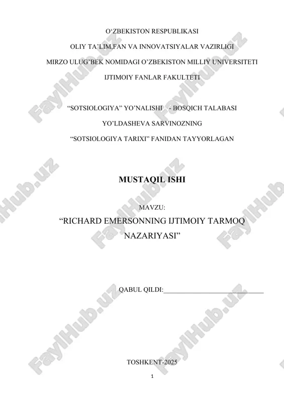 richard emersonning ijtimoiy tarmoq nazariyasi — DOCX