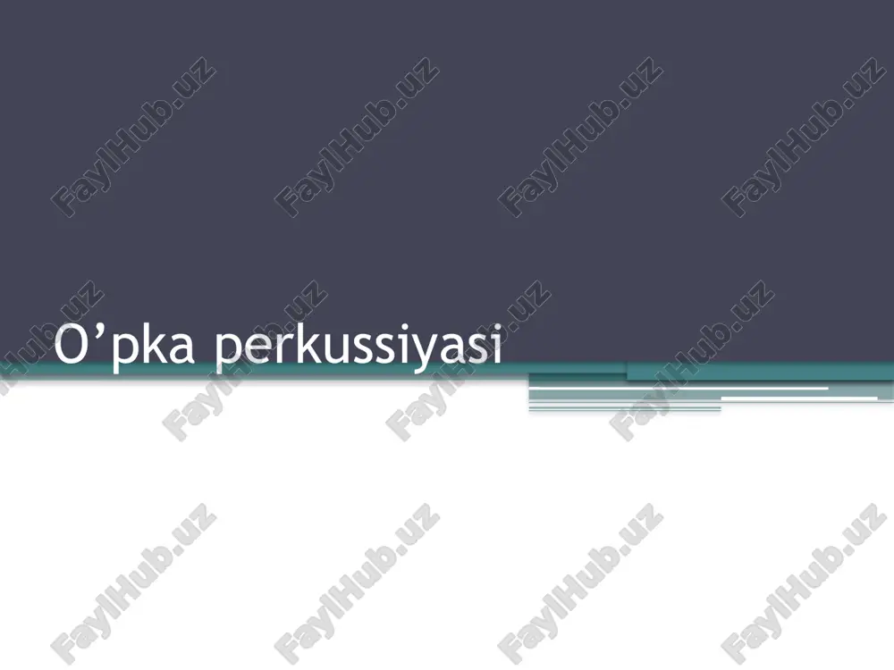 o’pka perkussiyasi — PPTX