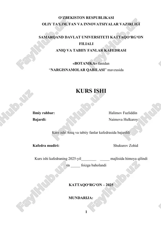 nargisnamolar qabilasi — DOCX