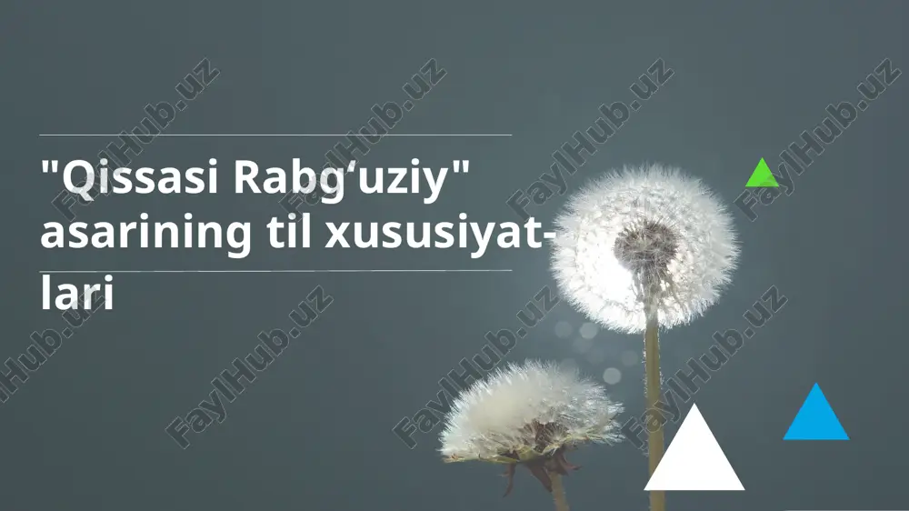 qissasi rabgʻuziy — PPTX