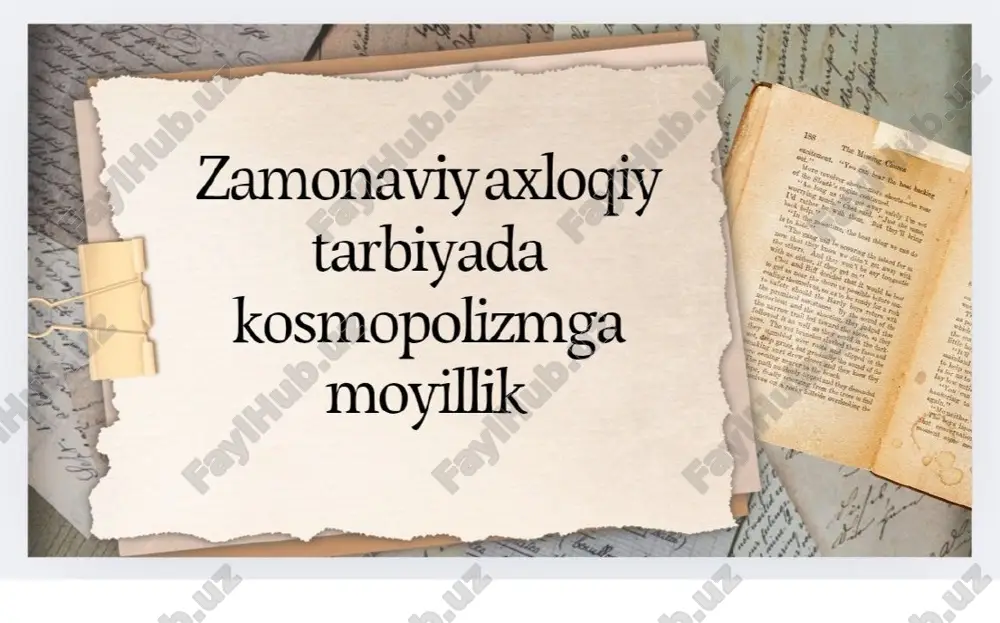 zamonaviy axlogiy tarbiya — PPTX