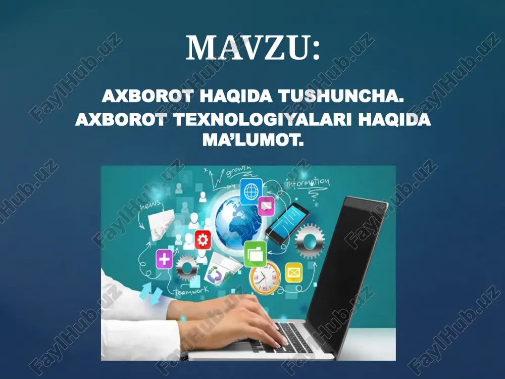 axborot texnologiyasi — PPTX