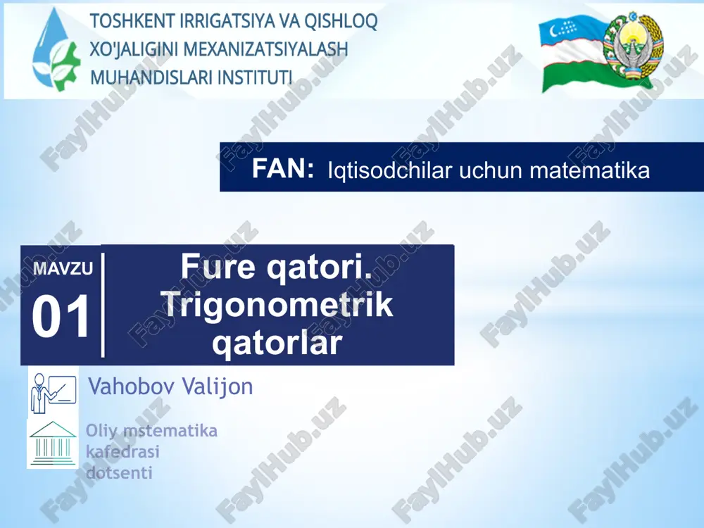 fureqatori.trigonometrikqatorlar — PPTX