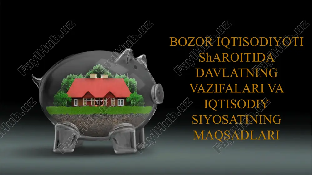 davlatning iqtisodiy siyosati — PPTX