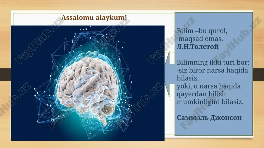 shaxsning kognitiv sohasi psixodiagnostikasi — PPTX