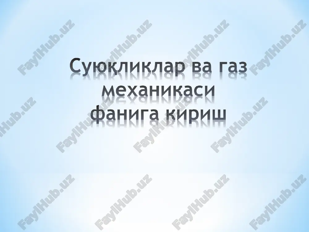 gidravlika — PPT