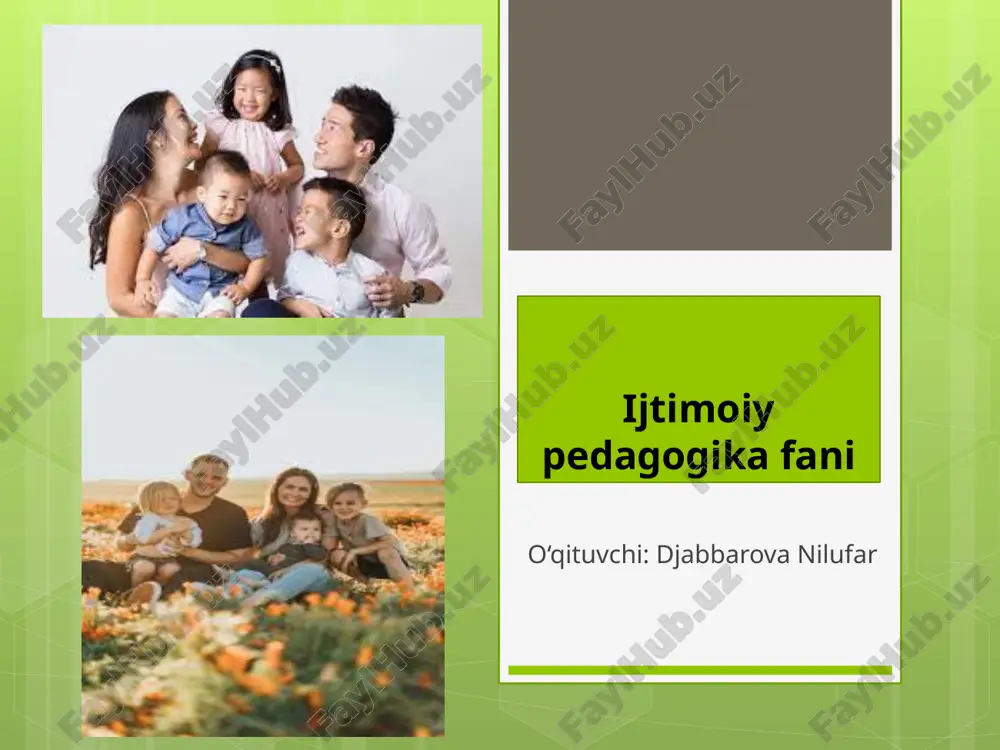 ijtimoiy pedagogika — PPTX