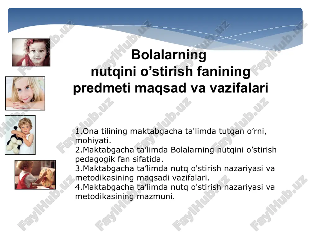 nutqni o'stirish fanining pedagogikasi — PPT