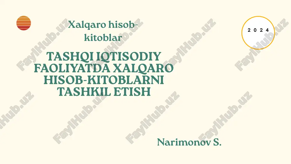 xalqarohisob-kitoblar — PPTX