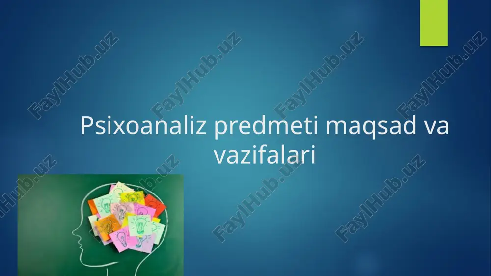 psixodiagnostika va eksperimental psixologiya — PPTX