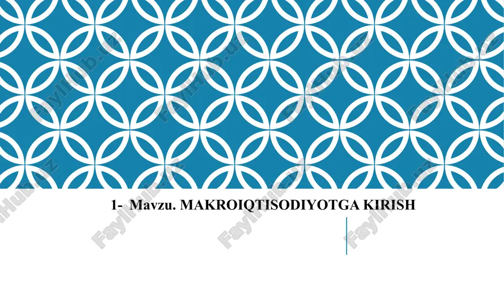 makroiqtisodiyot — PPTX
