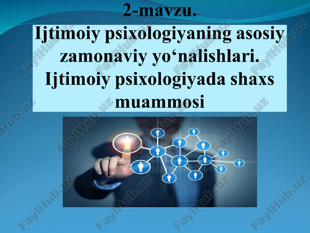 ijtimoiy psixologiya — PPT