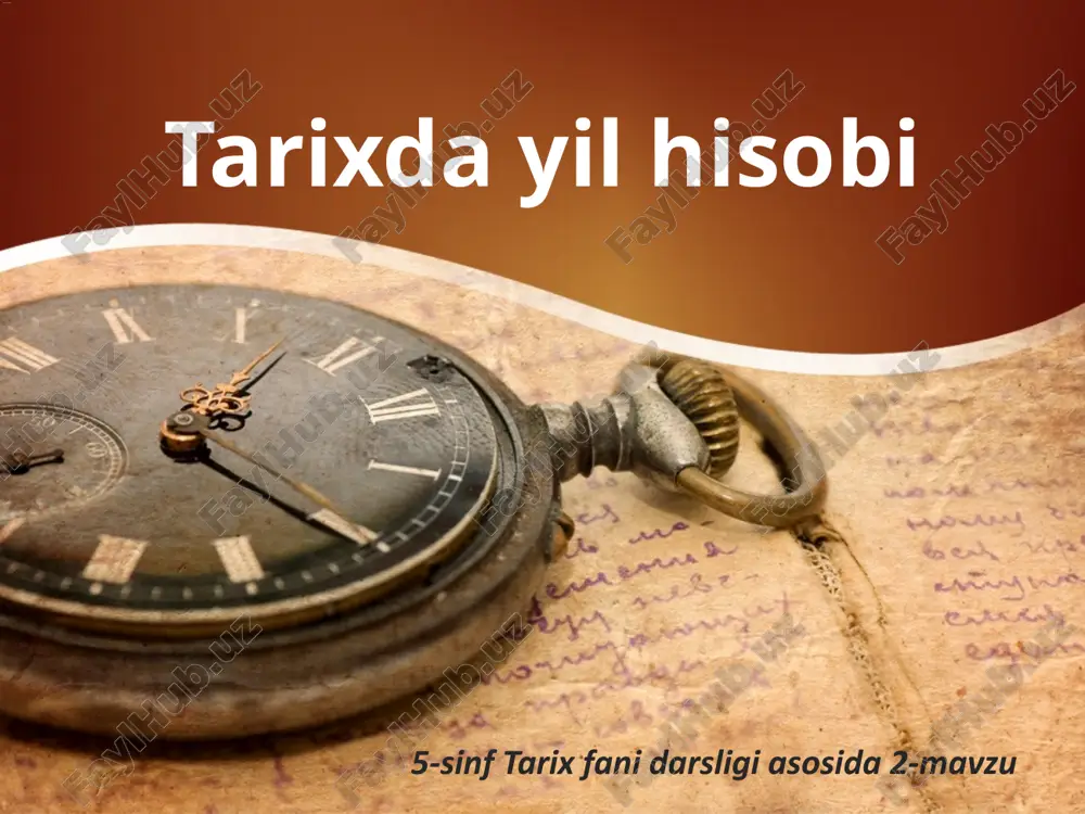 milodi va era tushunchalari — PPTX