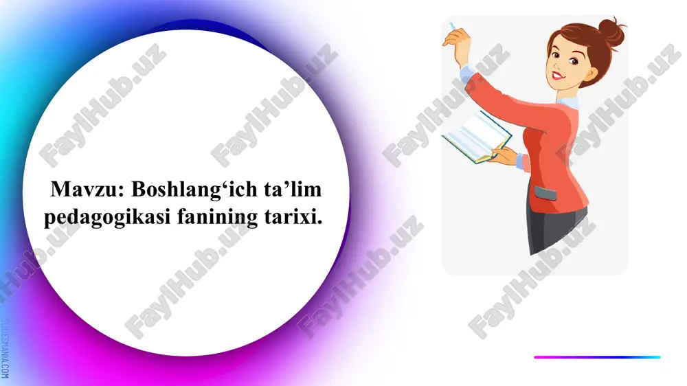 boshlang‘i ta’lim pedagogikasining tarixi — PPTX