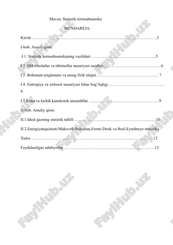 statistik termodinamika — DOCX