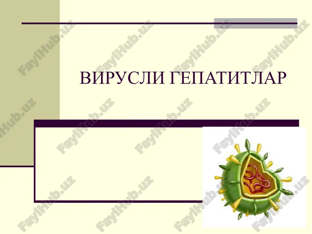 virusligepatitlar — PPT